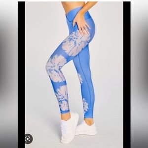 Wildfox Periwinkle Tie-Dye Legging Tights. Size Small.